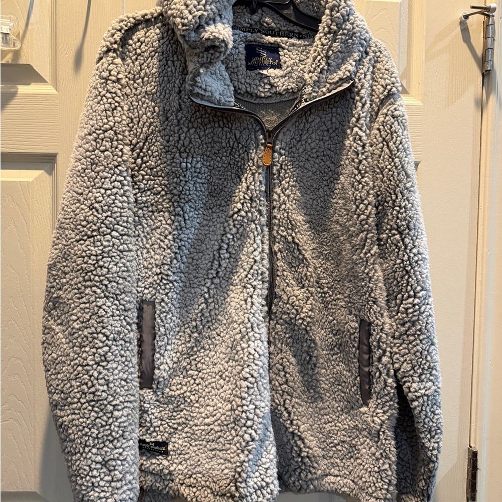 Simply Southern Gray Sherpa Fleece